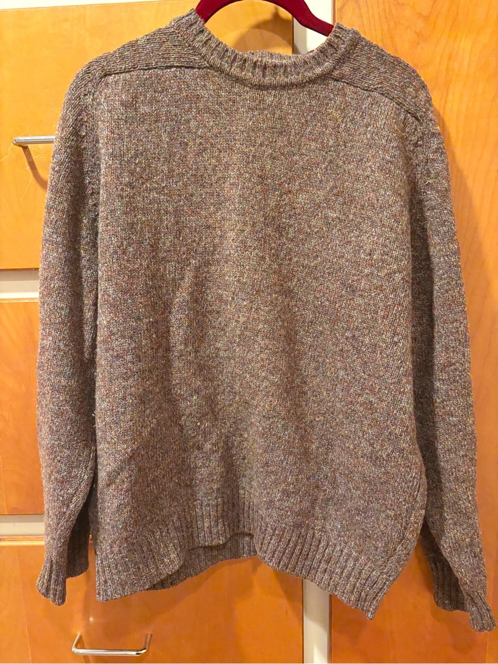 Vintage Lands End Women’s Shetland Wool Sweater XL England